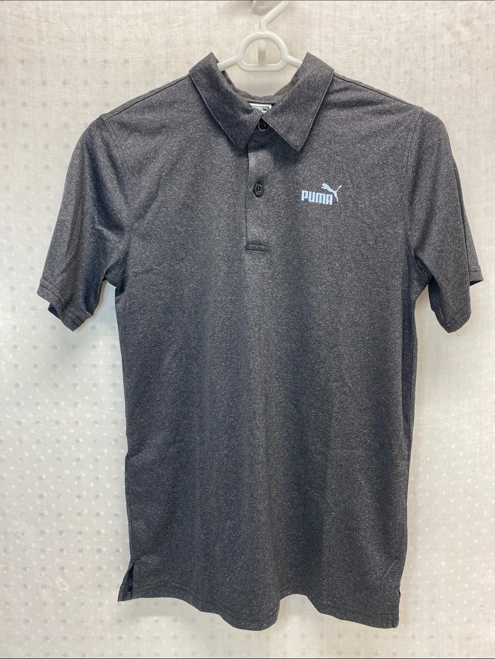 Puma Kids Polo Black Heather Size L (14-16)